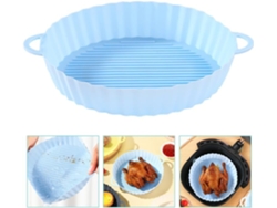 Forro De Silicone Reutilizável Para Fritadeira A Ar, Antiaderente E Resistente Ao Calor, Feito De Material Próprio Para Alimentos, Adequado Para Assar, Fritar E Cozinhar.