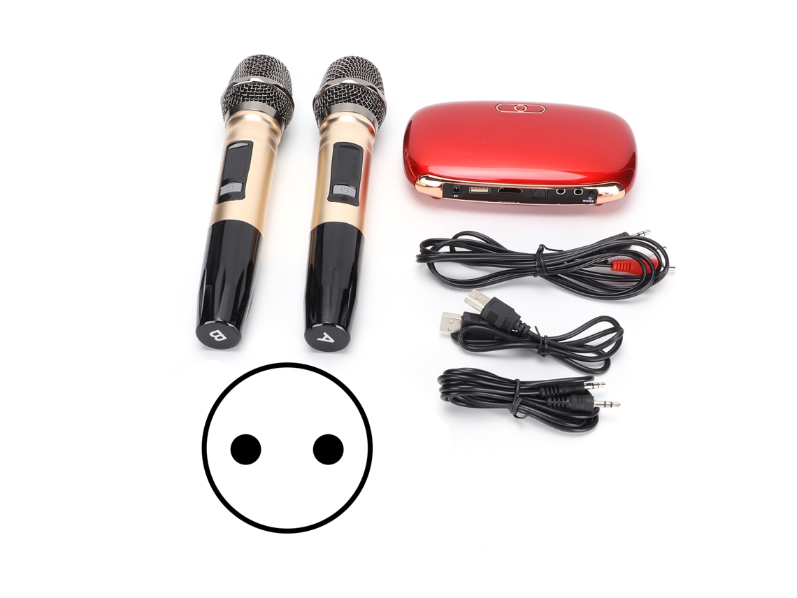 Sistema Mezclador De Karaoke Inalámbrico K8, Caja De Micrófono Bluetooth, Máquina Multimedia Para El Hogar, Enchufe