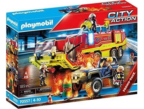 PLAYMOBIL City Action: Bombardero de operación de rescate - 70569 (Edad Mínima: 4 - 189 piezas)