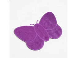 Alfombrilla antideslizante para baño con diseño de mariposa, 35x53cm (morada) Czhhmart