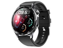 Reloj inteligente F210 con monitor de frecuencia cardíaca y presión arterial, pantalla de 1,55 pulgadas, ECG, Bluetooth, llamadas, pulsera negra Ly Ebike