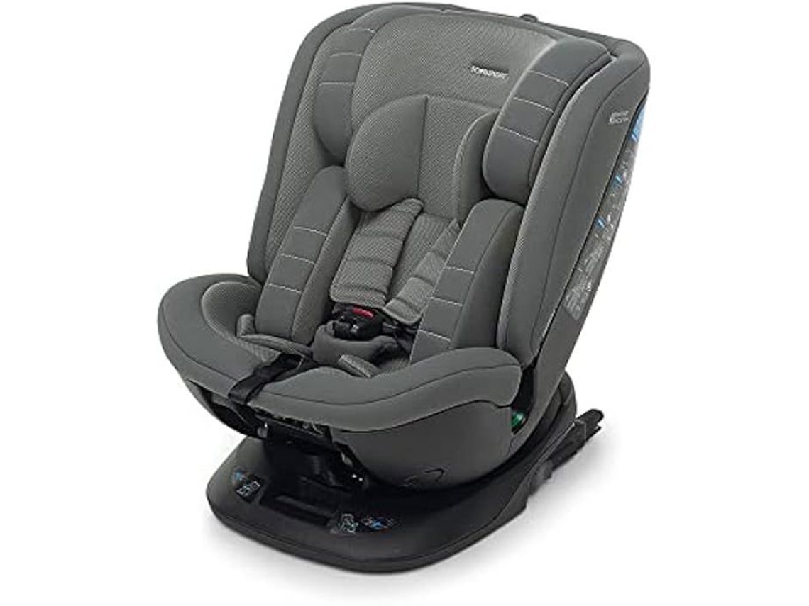 Silla de coche FOPPAPEDRETTI Clock talla I, asiento giratorio de 360° para niños de 40 a 150 cm de altura, de 0 a 12 años, conforme a la normativa ECE R129.