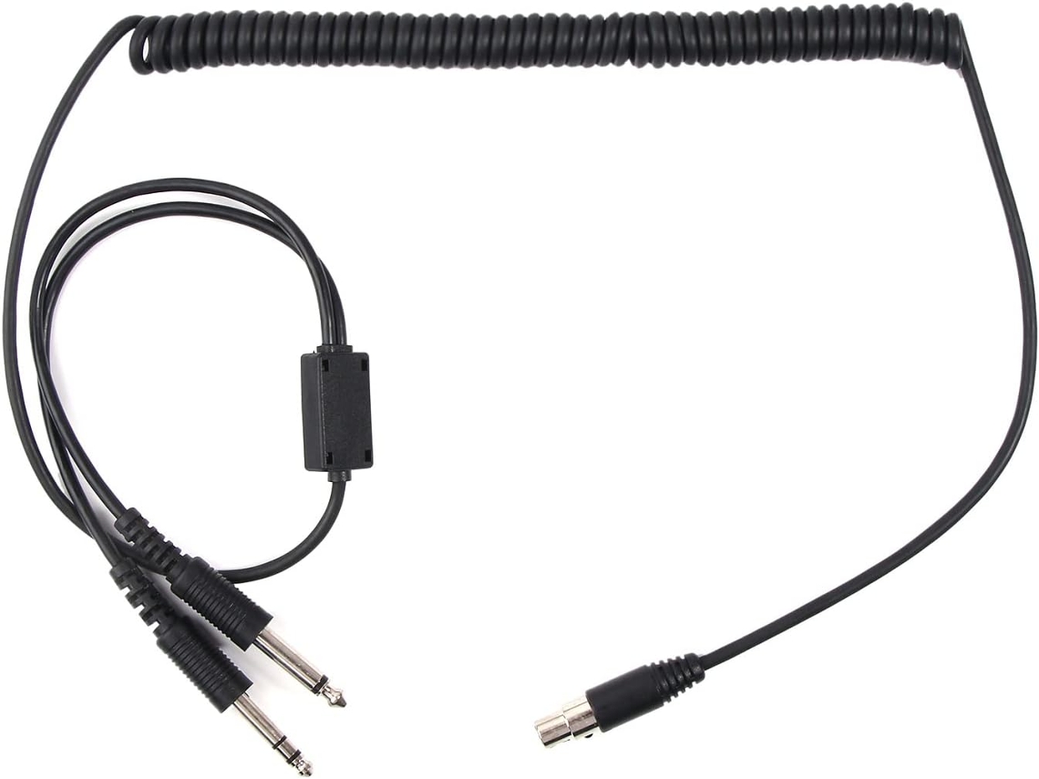 Auriculares De Aviación Con Doble Conector - Cable De Repuesto Mono - Accesorio Estéreo