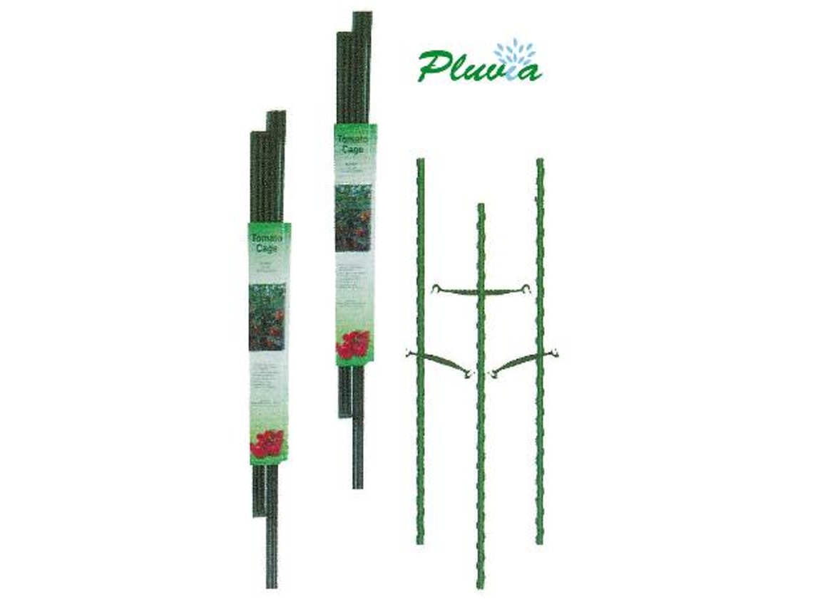 Pluvia tutor acero plastificado 16 mm x2,10 metros verde 140846