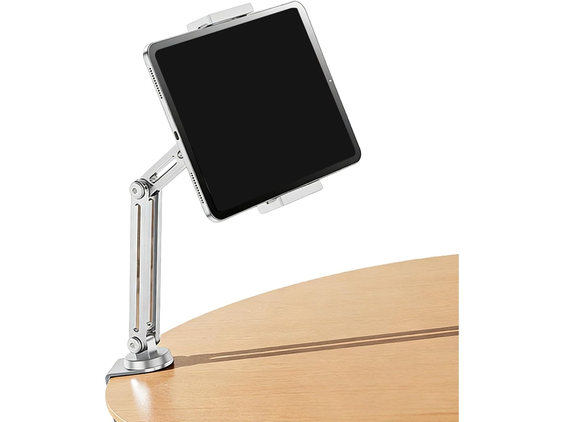 Soporte Plegable Para Teléfono Móvil De Aleación De Aluminio Con 4 Posiciones De Altura Y Base Giratoria.