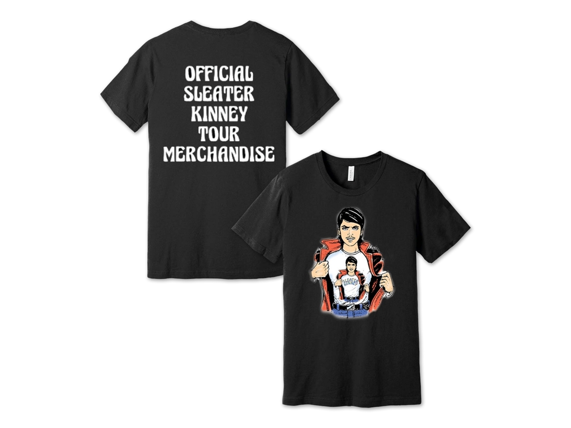 Sleater-kinney Macho black T-shirt Rockinstone Unisex Adults Best Sellers Size:s