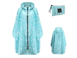 2026-impermeable Portátil Para Adultos, Poncho Reutilizable Con Capucha Y Mangas Ligero Xdu Azul