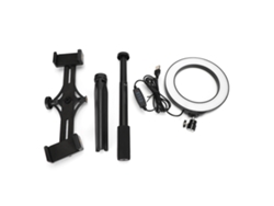 Anillo De Luz Led Portátil Puluz Pkt3038 De Abs Con Trípode Para Fotografía Y Transmisión En Vivo.