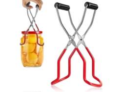 Pinzas Para Envase, Elevador De Tarros De Acero Inoxidable Z Para Canning, Antideslizante Y Duradero, Adecuado Para Tarros De Varios Tamaños Rojo