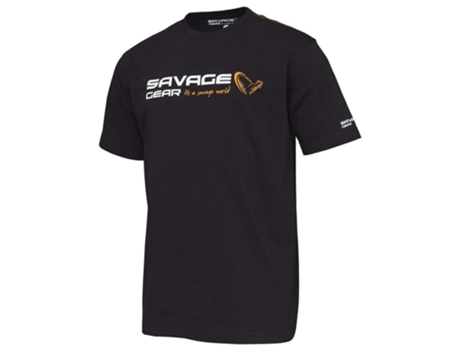 Camiseta de Hombre SAVAGE GEAR Signature Logo Negro (S)