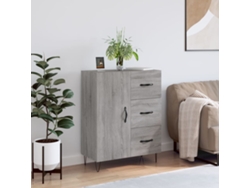Aparador De Madera De Ingeniería Gris Sonoma 69,5x34x90 Cm