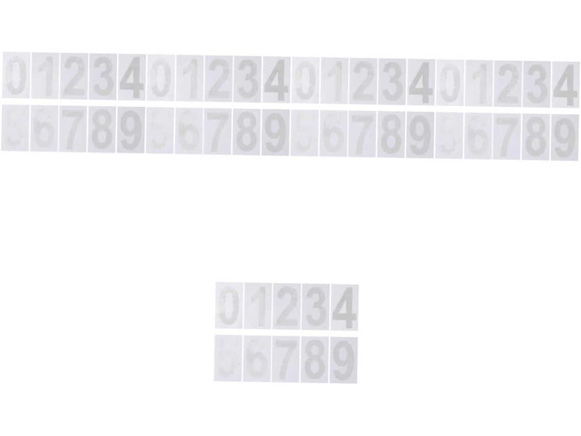 Juego De 25 Pegatinas Con Números Para Buzones De Correo Para Direcciones Exteriores.