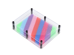Juguete De Arte 3d De Plástico Colorido Con Clavijas, Juego De Escultura Con Tablero Perforado, Estimula La Creatividad.