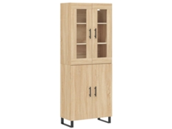 Maison Exclusive - Aparador Alto Madera Contrachapada Color Roble 69,5x34x180 Cm