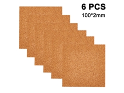 RNEMITERY Azulejos cuadrados termorreguladores, láminas de corcho autoadhesivas para oficina, buen aislamiento, posavasos multiusos con gran adherencia, corcho 