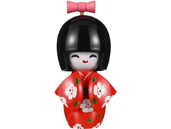 Figura Japonesa Madera Abedul Auténtica Muñeca Kimono Decoración Interiores Restaurante Hogar Adorno Cultural