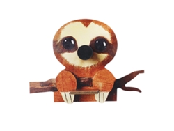 Estante de almacenamiento creativo con soporte para gafas de madera Lazy Bear