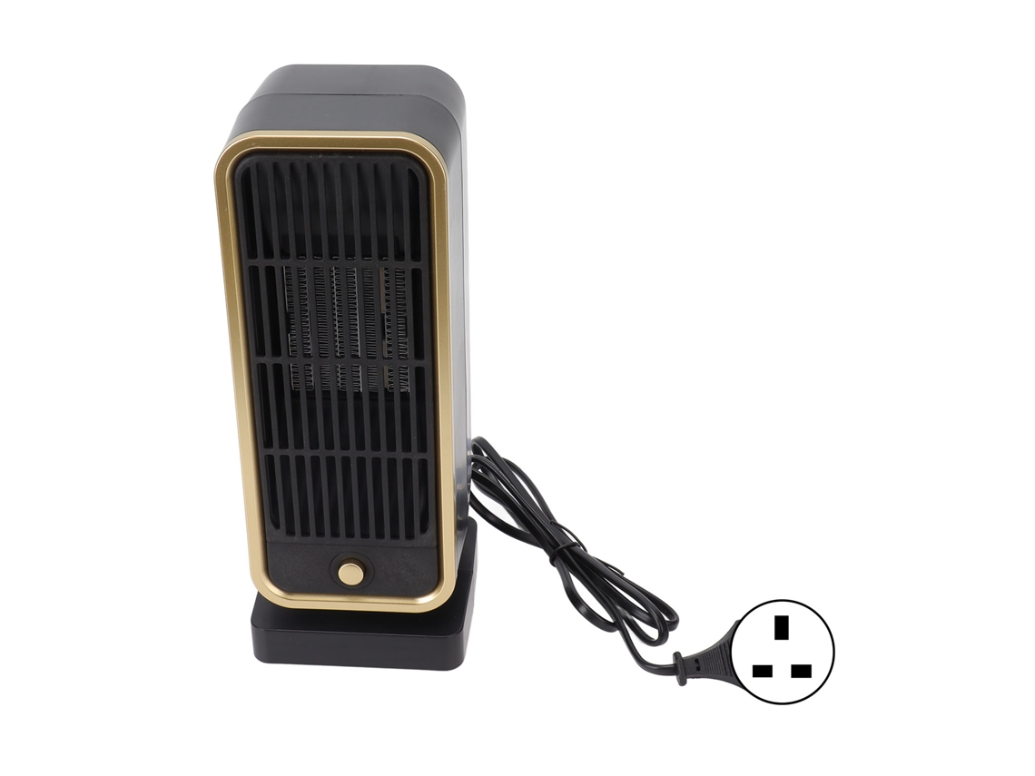 Calefactor Cerámico Portátil Ptc Con Protección Contra Sobrecalentamiento De 40 Db, Fabricado En Abs Y Con Enchufe Británico De 220 V A 250 V.