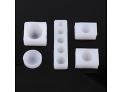 5 Moldes De Silicona Semicirculares Para La Fabricación De Joyas Con Resina Epoxi.
