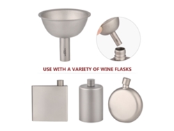 Embudo De Titanio Lixada Para Llenar Botellas Y Frascos De Vino Y Líquidos.