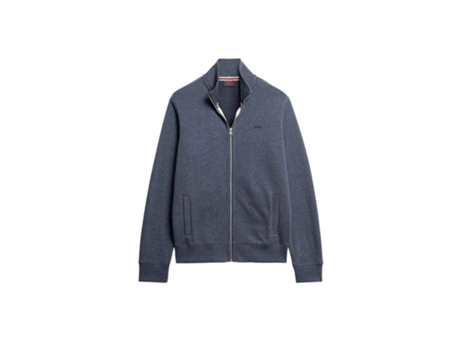 Chaleco de Hombre SUPERDRY Core Classic Zip Algodón Azul (L)