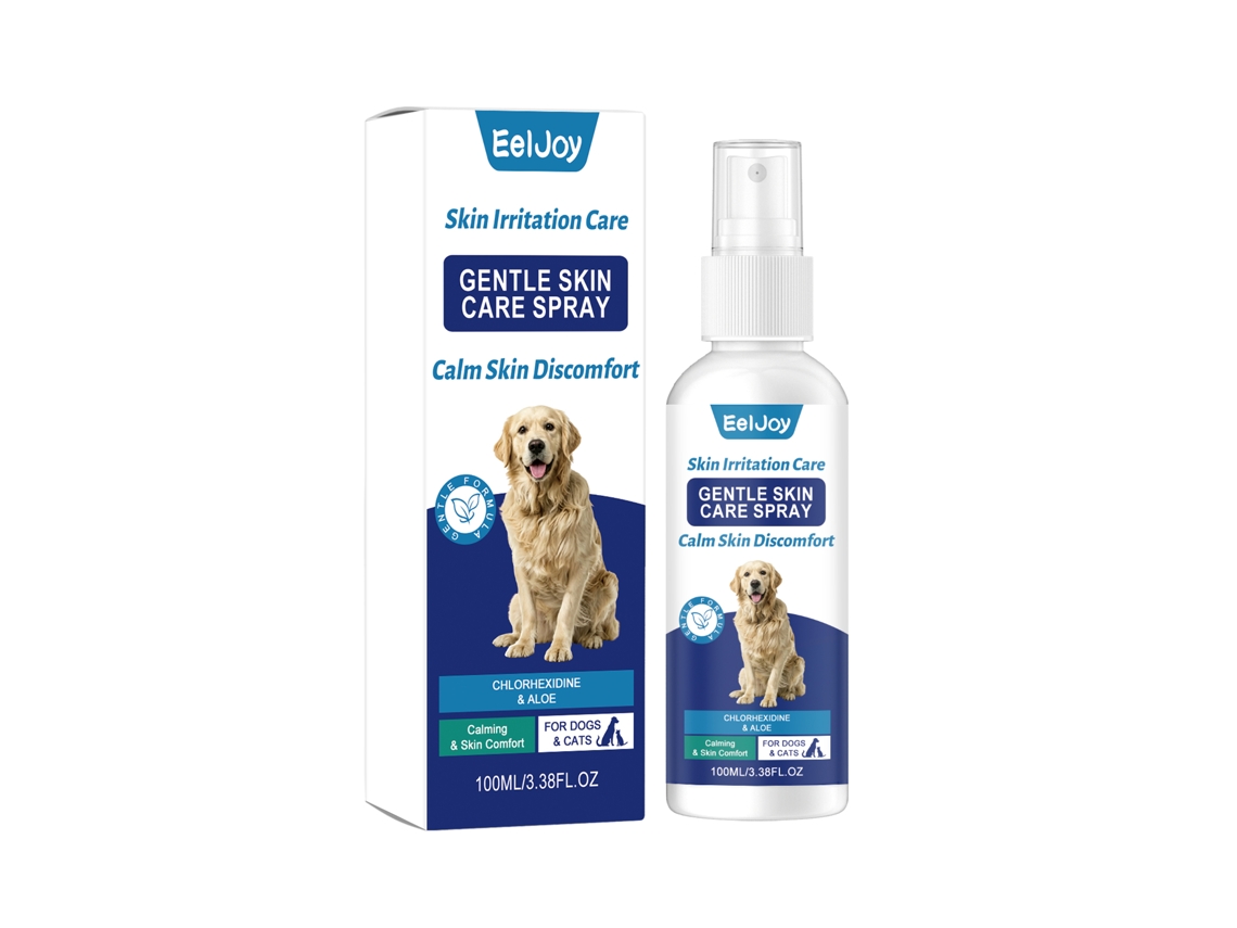 Spray calmante para el cuidado de la piel de las mascotas