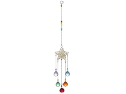 Magnífica esfera de cristal en forma de prisma para decoración del hogar y el jardín: reflejos de luz arcoíris y regalos especiales.