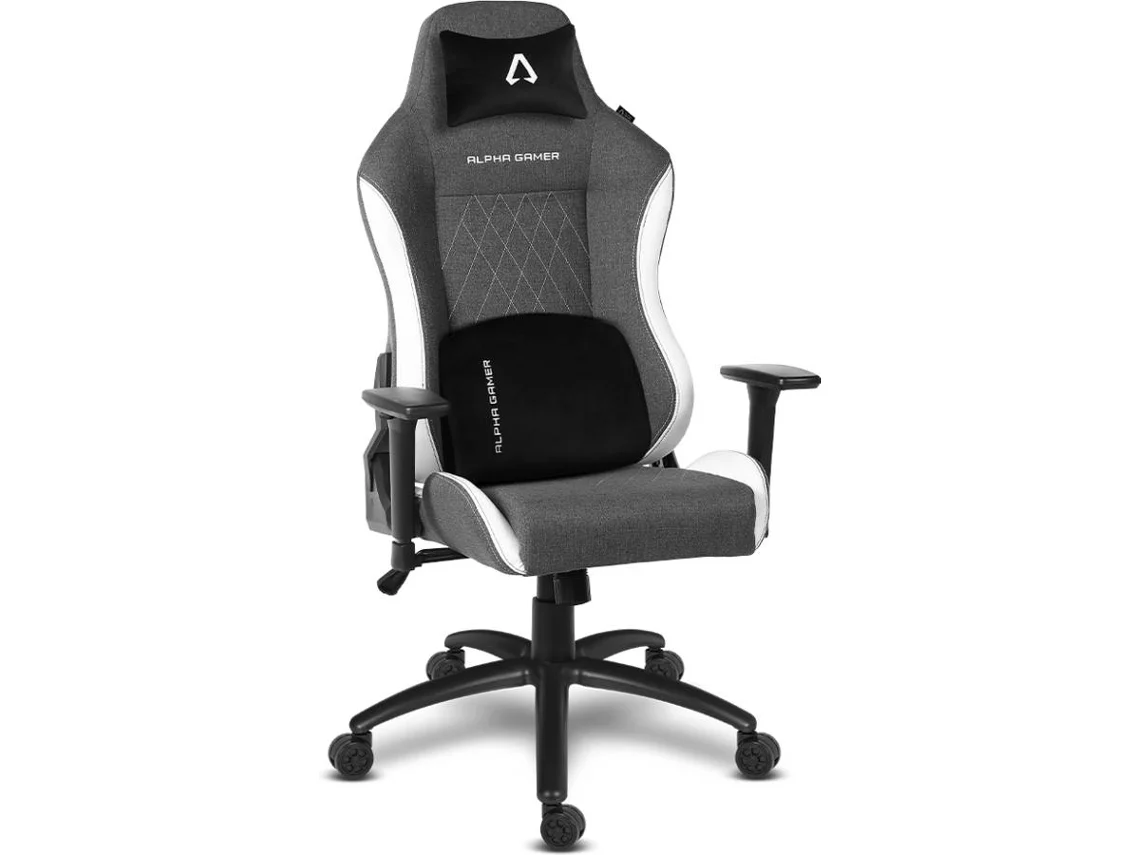 Silla Gaming GAIA Alpha Gamer V2 (Gris/Blanco)