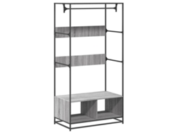Maison Exclusive - Armario De Madera De Ingeniería Gris Sonoma 90x50x180 Cm