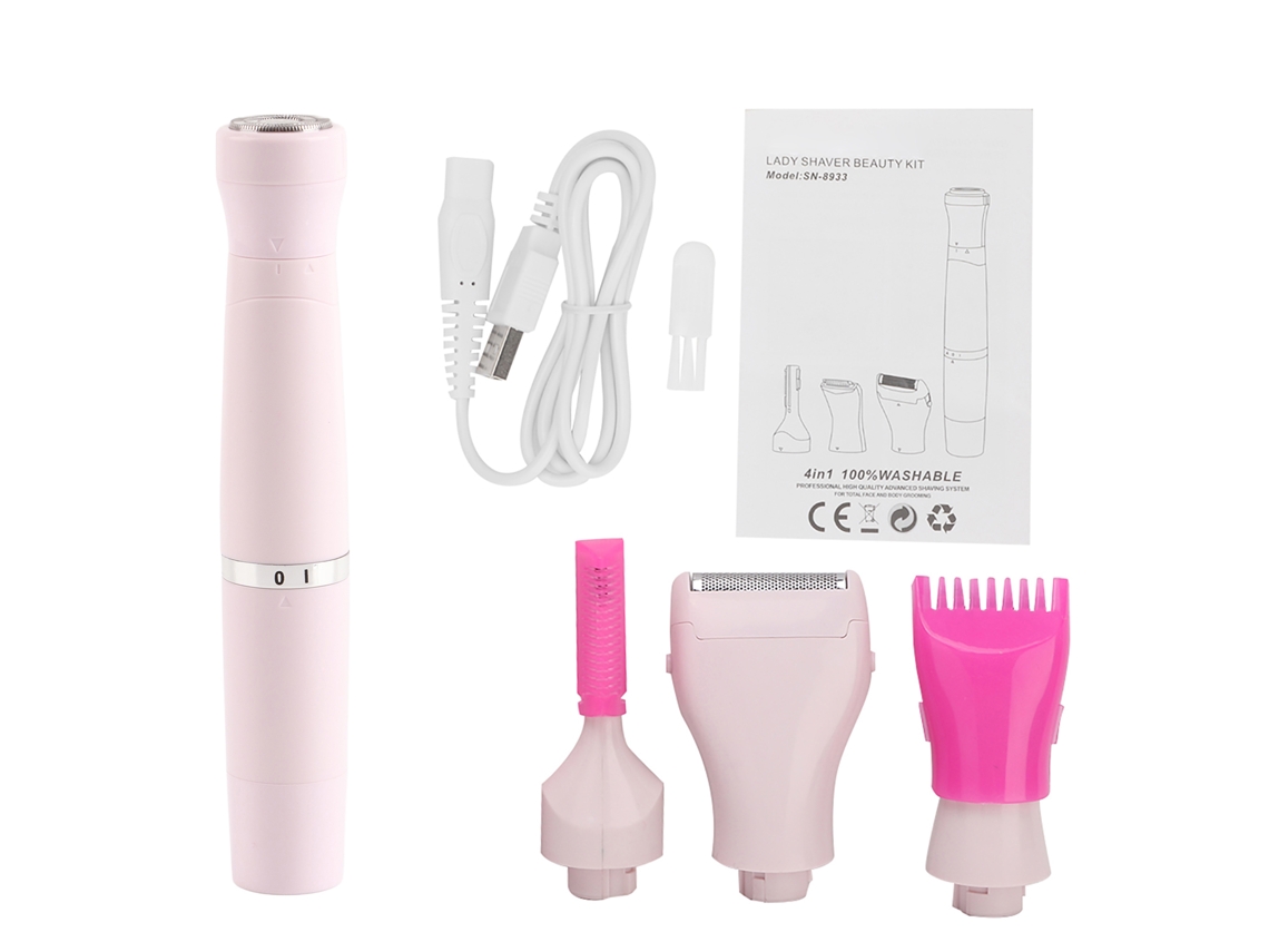 Aparato Eléctrico Depilador Corporal 4 En 1 Para Mujer