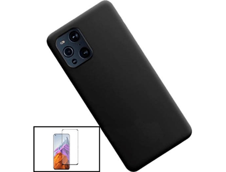 Carcasa y Protector Oppo Find X3 PHONECARE Silicone Negro