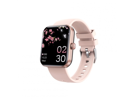 Smartwatch Termómetro de monitoreo del sueño con pantalla táctil F57L con cable de carga magnético rosa