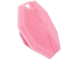 Cepillo Silicona Rosa Para Baño Ducha Con Exfoliación Suave Masaje