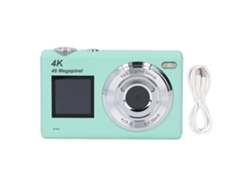 Cámara Digital 4k 48mp Zoom 16x Antishake Compacta Dual Screen Filtros Belleza Verde