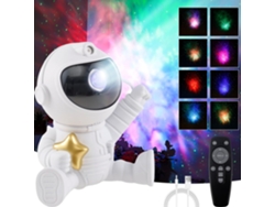 Proyector Galaxia Astronauta, Luz Nocturna Led Ajustable