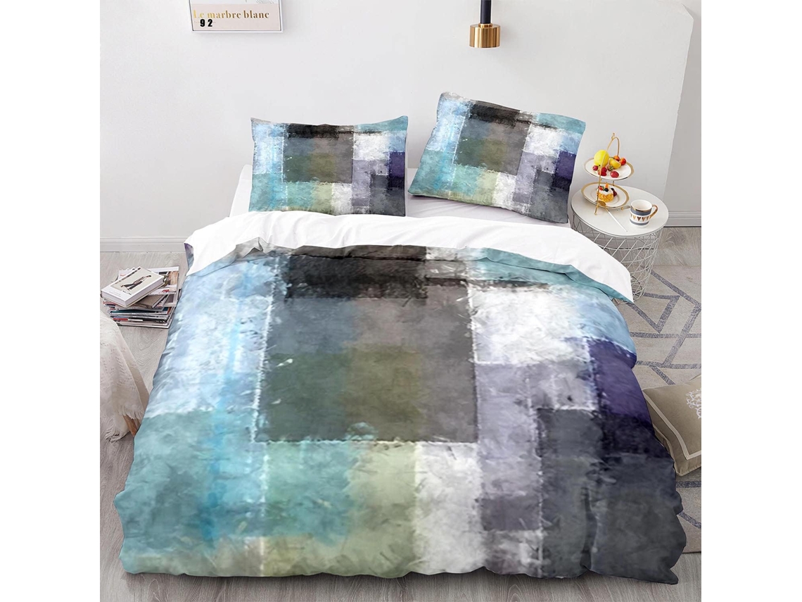 Juego Funda Nórdica Ropa Cama Juego Ropa Almohada Funda 135 X 200 Cm 50 75 220 240