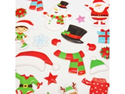 Escena para decorar - Pegatinas de espuma 3D Ropa de Navidad