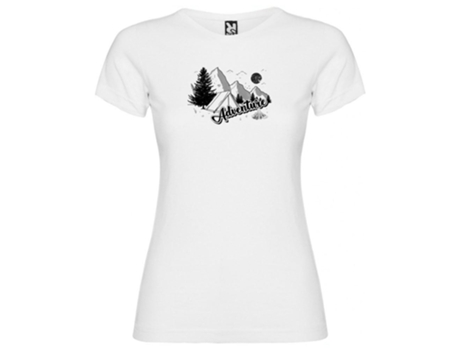 Camiseta de Mujer KRUSKIS Adventure Montaña Blanco (M)