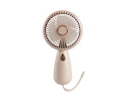 Usb | Portátil - Ventilador Ligero Y Portátil Cuenta Con Luz Led Integrada, Un Diseño Moderno, Control De Flujo De Aire De 3 Niveles, Carga
