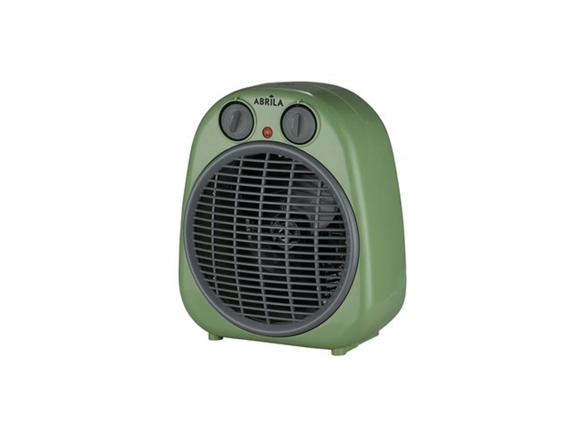 Termoventilador Fogata Verde/gris 2000w 2 Potencias 3 Funciones Termostato Antivuelco (24x20x13cm)