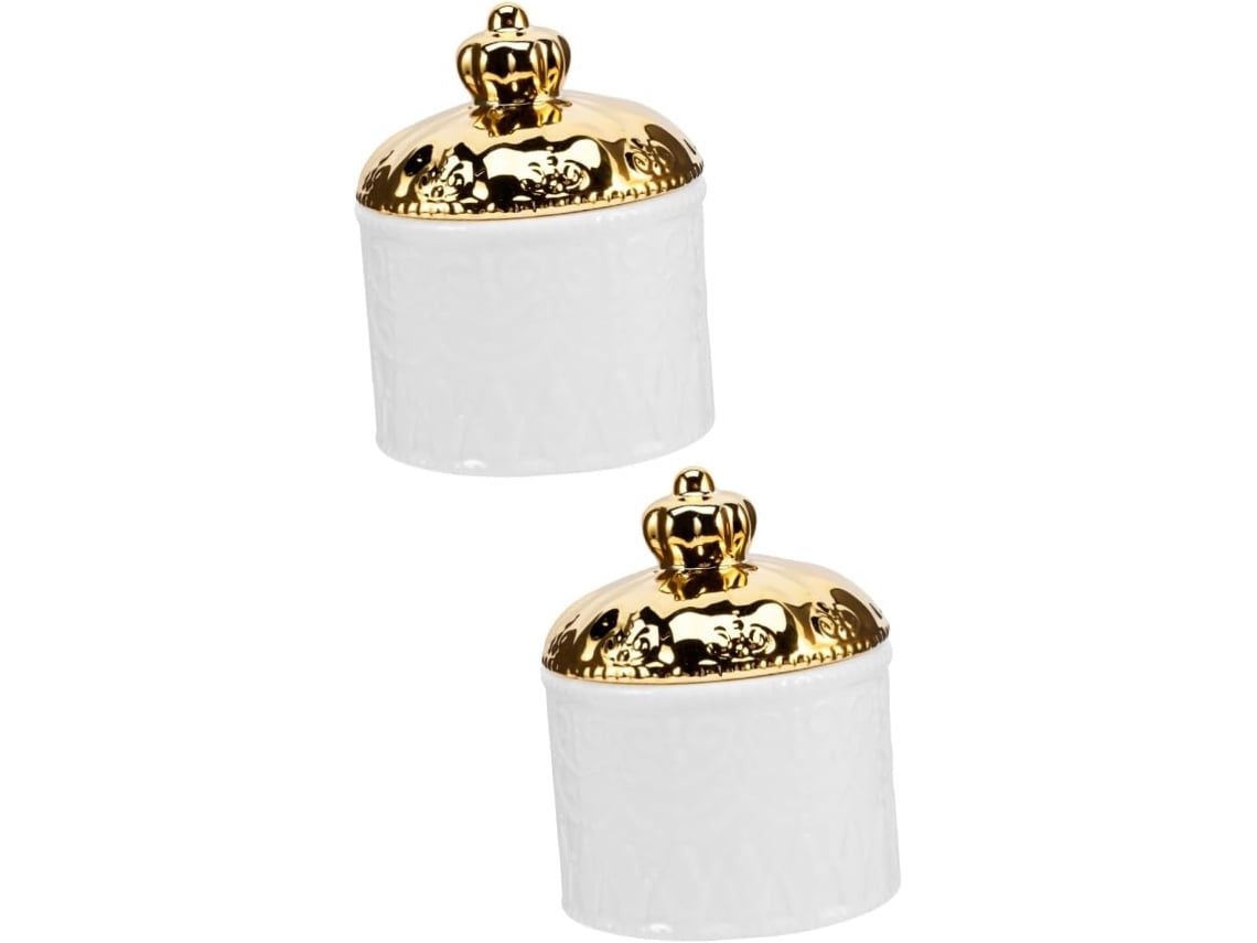 De 2 Elegantes Caixas De Joias Em Cerâmica Para Guardar Colares, Brincos E Anéis.