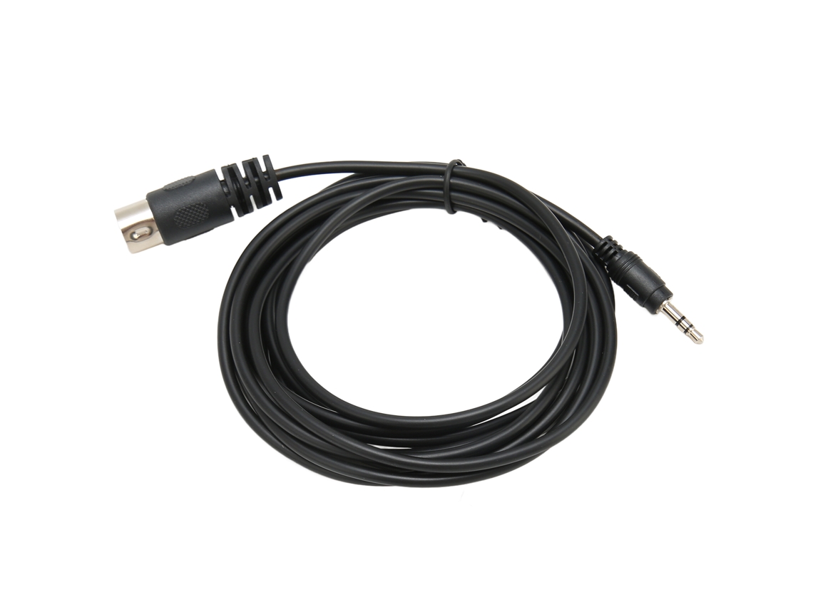 Cable de transmisión de audio y vídeo MIDI estéreo de 7 pines DIN macho a 3,5 mm macho, 3 m/9,8 pies