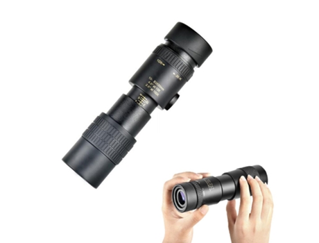 Telescopios monoculares, telescopio monocular Super Telezoom de 10-300x40 mm, telescopio monocular con soporte para teléfono y trípode(Negro) CHRON...