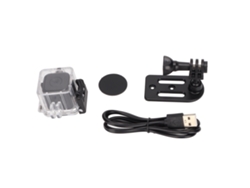 Cámara De Acción Compacta E Impermeable, Full Hd 1080p, Grabadora De Bucle Y Detección De Movimiento, Alcance Subacuático De 30 M.