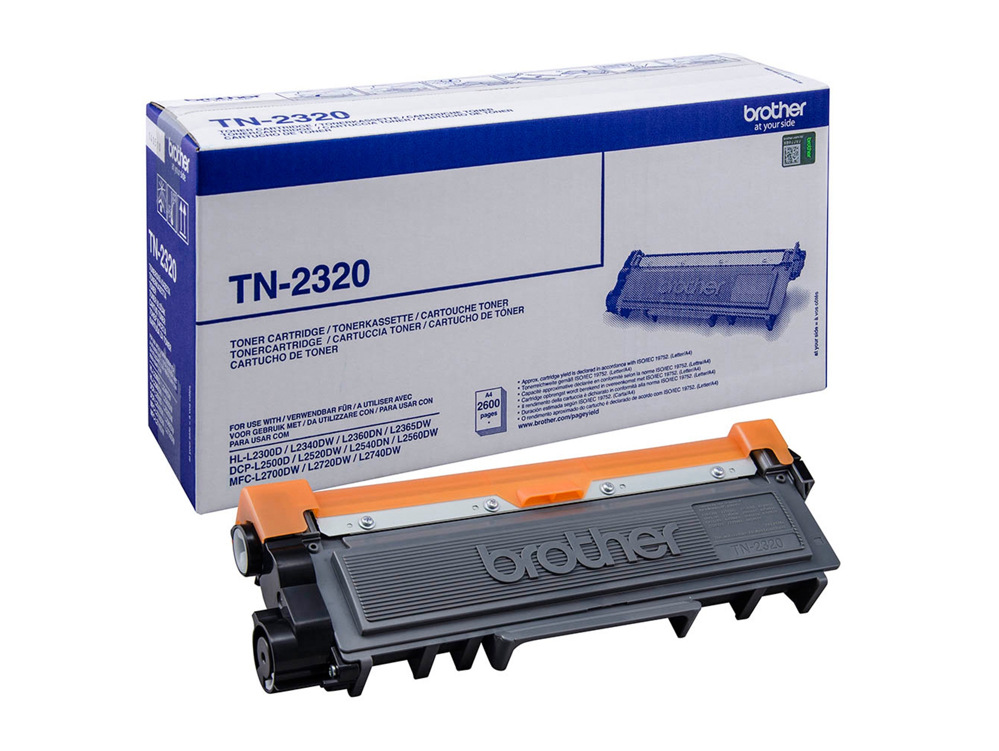 Cartucho de tóner Original BROTHER TN2320 Negro 2.600 páginas
