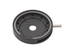Diafragma de iris ajustable para microscopio, adaptador de apertura óptica manual