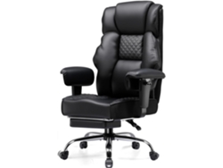 Gtplayer Silla De Juego, Silla De Oficina Con Muelles De Bolsillo,silla Ergonómica Para Ordenador,cuero Sintético,negro