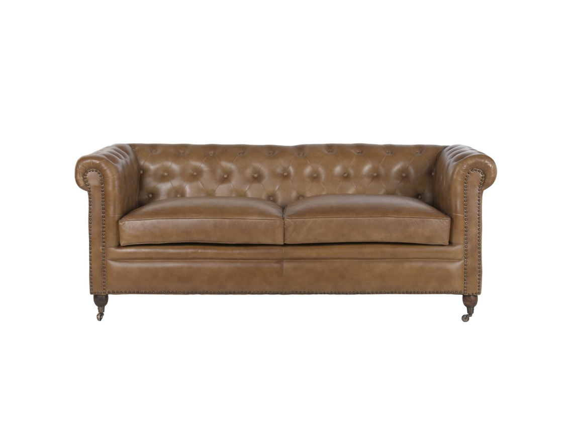 Sofa Chester Piel 3 Plazas 190x77x80cm