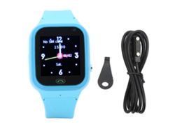 Reloj inteligente GPS 4G de 1,44 pulgadas para niñas y niños, color azul.