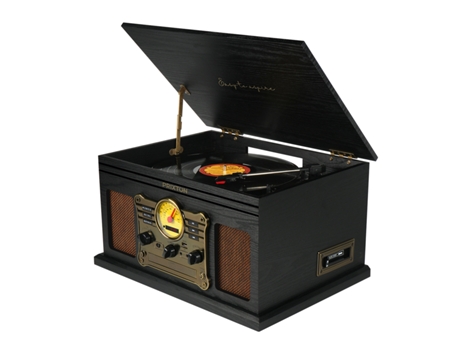 Tocadiscos PRIXTON century Negro (manual - velocidad: 33 1/3 - 45 - 78)
